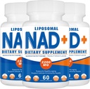 2200mg Liposomal NAD + Supplement, NAD Supplement for cellulær energi, Aging Defese, 180 kapsler