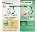 Extradrin Head Care Proactive Health Dietary Supplement - 110 Grev og Head Care Replenish Plus Focus Drink Mix fra 24 Pakker Convenience Pack
