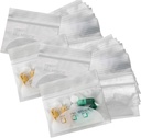 Pill Pouch Tasker - (Pack of 150) 3 "x 2,75" - BPA Gratis, Poly Bag Disponible Zipper Pills Sække, Daily AM PM Travel Medicine Organizer Storage Pouches, Best Clear Genanvendelige med Write- on Labels