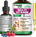 Kat & hund Multivitamin 21 i 1 Pet Kosttilskud med Cranberry & Glucosamin - Natural Medicine & Support for UTI, Urinary Tract, Bstige, Nyre, Skin Coat, Joints Treatment Made in USA