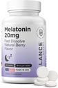 Balancebreens Melatonin 20mg hurtigt opløses tabletter - høj potens, hurtigt fungerende, Natural Sleep Support - Søvnstøtte til voksne - non-groggy, drug- fri formel - 120 sovepiller