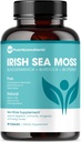 Pure Mikronutrients Irish Sea Moss Capsules - Organic Irish Seamoss Pills med Bladderwrack, Burdock & Black Pepper til energi, Immunitet, Thyroid, fordøjelse, hjerte og ben sundhed
