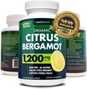 Citrus Bergamot Supplement - 150: 1 Uddrag, 1200mg per servering, 80% Polyphenoler, Supplement for High Cholesterol, Italiensk Sourced, 60 Greve, 1 Måned Supply, Made in USA