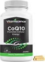CoQ10, One Pack, 200mg, 60 Kapsler Count. Fremmer cellulær energi, Antioxidant, Co q10 Kosttilskud, for mænd og kvinder.