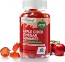 Apple Cider Vincitol Gummies 60 Tæller 1000mg AVC med vitamin B6 Vitamin B12 for Metabolisme, fordøjelse, Detox, Gut & immunforsvar
