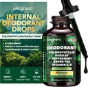 Chlorophyll flydende dråber - krop deodorizing supplement til kvinder & mænd - Detox, energi & hudsundhed støtte-Vegan, non-GMO, 2 Fl Oz