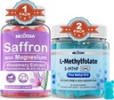 Magnesium Glycinate + L-MethylFolate 15mg & Methyl B12 Gummies, 3 Pack