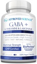 Godkendte Science GABA + - fremme ro, forbedre søvn, Boost Mood - GABA, L-Theanin, L-Arginin, B6-vitamin, BioPerine - høj absorption - 60 kapsler - Vegan