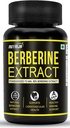 Berberine Extract 500mg Kapslerne er 124; Standardiseret til min 98% Berberine Extract er 124; Natural Berberine Extract er stærkt renset & Bioavailable (60 Kapsler)