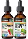 BIO KRAUTER Schisandra Tinktur 2 Fl. Oz. & Rhodiola Rosea Tinktur 2 Fl. Oz.