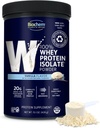 Biochem 100% Whey Isolate Protein - Vanilla Flavor - 15.1 Ounce - Understøtter immunsundhed - Nemt fordøjeligt - Forfriskende smag - 20g vegetarisk protein - Aminosyrer