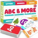 ABC Learning Flash Cards for Toddlers 234 År gamle - 60 Flashcards Legetøj til børn alder 1-3-5 af Quokka - Alfabet Numre Farver Letters Dyr Lær Aktiviteter - Første ord uddannelsesspil