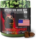 Operation Good Boy immunsupport supplement til hunde, C-vitamin tykkere - 90 bløde behandlinger, naturlige ingredienser, Veteran Ejes, Oksekød smag