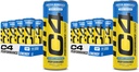 C4 Energy Drink 12oz (pakke af 24) - Frossen Bombsicle - Sukker Free Pre Workout Performance Drikke med ingen kunstige farver eller farvestoffer
