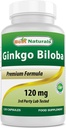 Bedste Naturals Ginkgo Biloba 120 mg 120 Kapsler