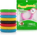12 Pack Mosquito Repellent Armbånd, individuelt indpakket, DEET Free, Natural og Vandtæt Band