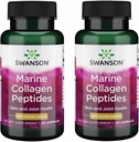 Swanson Hydrolyzed Fish Collagen Type I 400 Milligrams 60 Capsules (2 Pack)