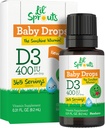 Carlyle Baby Vitamin D3 Liquid Drops • 124; 400 IE • 124; .31oz (9,2 ml) 1 års forsyning (365 Servere) • 124; Vegetar, Non- GMO og Gluten Gratis ved Lil 'Spruts