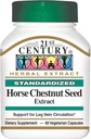 21st Century Horse Chestnut Extract, Standardized, 60 Vegetarian Capsules (300 mg per Capsules)
