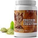CHIMERA All- in- One Protein & Pre- Workout Powder - 36g Protein, 3g Creatin, Non- GMO, Sugar- Free, Lavnatrium, Natural Coffein fra Matcha, Ingen kunstige smagsstoffer