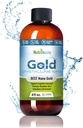 Kolloid guld flydende Økologisk supplement af Nutrinoche - 100% Pure Nano Gold Mineral - Understøtter Mental Klarhed, Focus & Afslapning - 8 oz flaske - Vegan, Gluten- Free - Krystaller - 30 ppm