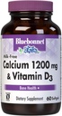 Bluebonnet Nutrition Milk- Free Calcium 1.200 mg Plus vitamin D3 400 IE - Høj potens, Maksimal Absorption Stærk sund Bones & immunforsvar Support, Gluten- Free, Dairy- Free, 60 Softels
