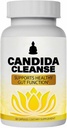 Candida Cleanse - Gut & Colon Support, Advanced Probiotic & Herbal Formel, Natural Herbal Formel, Oregano Leaf, Wormwood, Black Walnut, Captures Acid-1 til mænd og kvinder, 60 kapsler