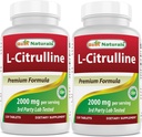 Bedste Naturals L- Citrullin 2000mg / Servering - Non- GMO - Gluten Free - 120 tabletter (120 greve (pakke med 2))