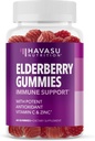 Sambucus Elderberry Gummies for Adults - Immune Support Supplement with Vitamin C and Zinc - Enhanced Formula for Daily Defense - 60 Count, 1 Month Supply, Berry Flavor - Convenient Wellness