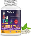 NuBest Tall | Support Bone Strength, Bone Health, Enhanced Immune and Whole Body Wellness with Calcium, Collagen, and Herbs for Ages 5+ & Teens | 60 Capsules
