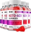(5 Pack) Ace Keto ACV Gummies - Advanced Formel Ace Keto Plus ACV Gummies Apple Cider Vincipes Ace ACV, Weight Management, Kosttilskud Anmeldelser Mænd Kvinder (300 Gummies)