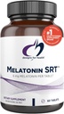 Designs for Health Time Release Melatonin SRT - Melatonin Supplement for søvn - Sleep Supplement for voksne, 6 mg per tablet - Vegan + non- GMO (60 tabletter)