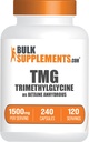 Bulk Supplements.com TMG kapsler - Trimethylglycin som betain vandfri, TMG tillæg - Gluten Free, 2 kapsler pr servering (1500mg), 240 greve (pakke med 1)