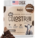 Organic Chocolate Azermg Grass Fed Bovine Colostrum Powder + Probiotika Colostrum Supplement for børn og voksne med immunoglobuliner (220.98 Bedste)