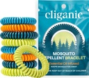 Cliganic 25 Pack Mosquito Repellent Armbånd til voksne og børn - Natural DEET-Free Bands, individuelt indpakket
