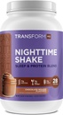 TransformHQ Nighttime Shake, Sleep + Protein Blend, 28 Servings, Chocolate Mousse Flavor