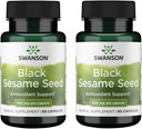 Swanson Full Spectrum Black Sesame Seed 500 Milligrams 60 Capsules (2 Pack)