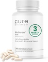 Pure TheraPro Rx Bio Boron, 30mg / Kapsel, 90 kapsler, Bororganic Glycin Boron Kosttilskud til mænd og kvinder, Vegansk Mineral Kosttilskud til knogler, Kardiovaskulær funktion & Immunity Support