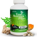 True Moringa Plus+ Joint Support Supplement 10:1 Extract | 20,000mg of Organic Moringa, Turmeric Curcumin, Ginger, Boswellia, BioPerine | Extra Strength Herbal Antioxidant for Adults (150 Capsules)