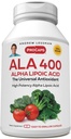 ANDREW LSSMAN Alpha Lipoic Acid ALA 400mg - 30 kapsler - Universal Antioxidant, Ultra-High Potency, Ingen tilsætningsstoffer