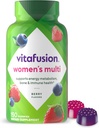 Vitafusion Womens Multivitamin Gummies, Berry Flavored Daily Vitamins for Women with Vitamins A, C, D, E, B-6 and B-12, 150 Count, 75 Day Supply, 150 Count