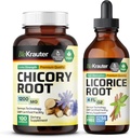 BIO KRAUTER Chicory Root 100 Kapsler & Lakrids Root tinktur 4 Fl. Oz.
