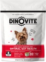 Dinovite 3 i 1 Probiotisk til små hunde, Hud & Coat, fordøjelsesbesvær og fælles relief, hund mad toppers, immunforsvar, Allergi Relief & Itch Relief hudpleje, 30 Servering (1-18lb)