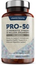 Vitamin Bounty Pro-50 Probiotics 50 Billion CFU for Women & Men - 13 Multi Strain Probiotic + Prebiotic - Digestive Health Supplements for Gut Health Support - Delayed Release Capsules for Men & Women