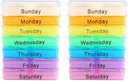 Pill Dispenser, 2 PCS Pill Organizer 4 gange om dagen, 7 dages Pill Box Portable Travel Pill Case Stabile Compartments Personal Medicine Organizer for Vitamin Fish Olies Pills Kosttilskud