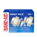 Band- Aid Brand Adhesive Bandages Familie Variety Pack, Sheer & Clear Fleksible Sterile Individuelt indpakkede Bandages til førstehjælp Sårpleje for mindre Cuts & Scrapes, Assorterede størrelser, 280 ct