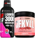 PROSUPPS L- Carnitin 3000 Stimulant Free Liquid Shots (Berry) Dr. Jekyll Signature Intense Focus, Energy & Pumps Pre- Workout Powder (Strawberry) Bundle