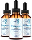(3 Pack) Whispeara Drops - Official Whispeara til støtte sund hørelse, fokus og ydeevne, Alle naturlige whispeara hørelse støtte Formel, Premium Whispeara Gotas anmeldelse (90 Servere)