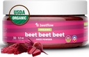 Beet Beet Beet - Økologisk Beet Juice Pulver sundt blodtryk, Cholesterol - Pure USA Voksen - Ingen tilsætningsstoffer eller Flavors- Superfood supplement - Nitrooxid Boosting Nutrients (30 Servere)
