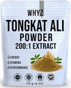 WHYZ Tongkat Ali Powder 113g, Pure Longjack 200:1 Extract Eurycoma Longifolia Supplement Powder for Increased Physical Performance and Well-Being, Longjack Tongkat Ali for Men and Women, 323 Servings